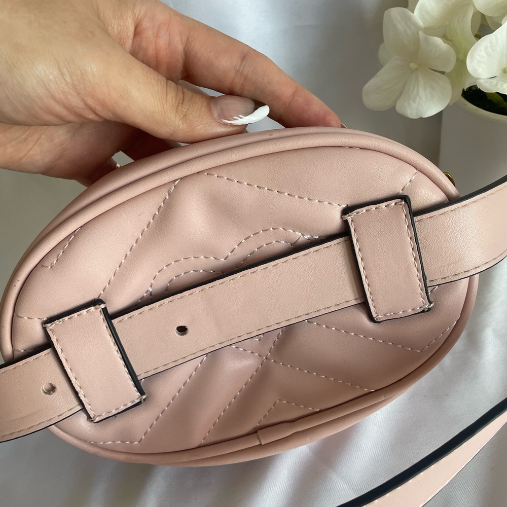 Pink Pleated Bum Bag - Picture 2 of 3